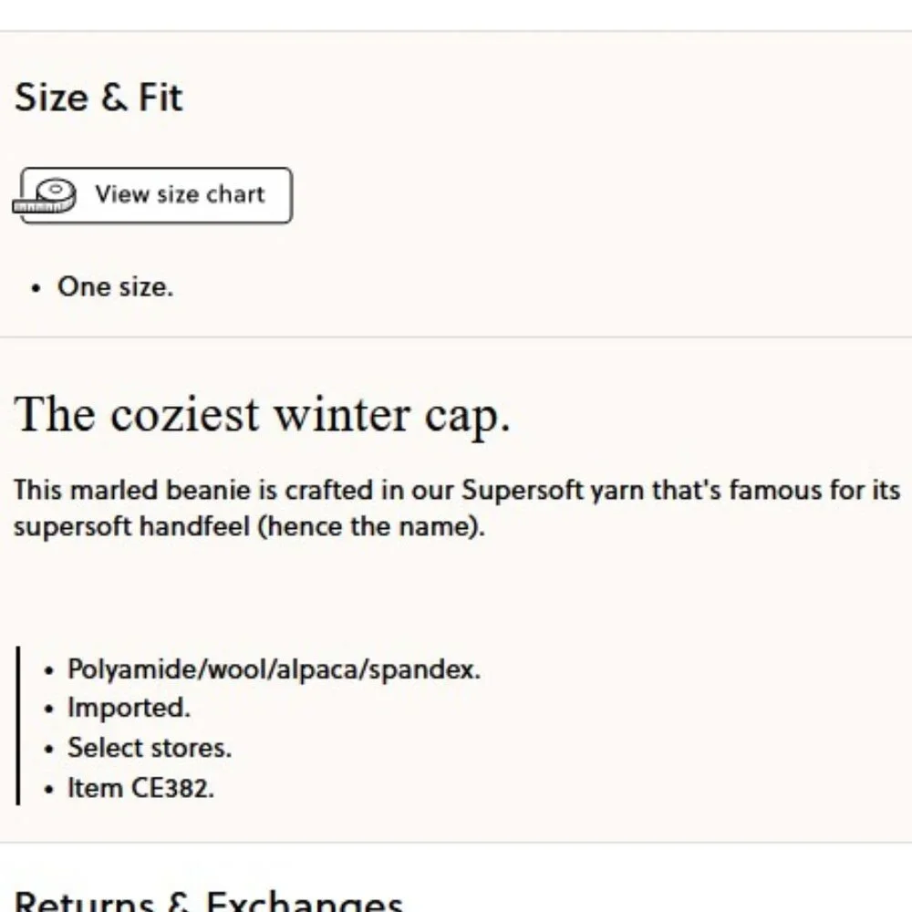 J. Crew Marled beanie in Supersoft yarn